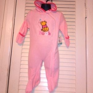 NEW 6/9MOS. DISNEY BABY HOODIE SLEEP WEAR